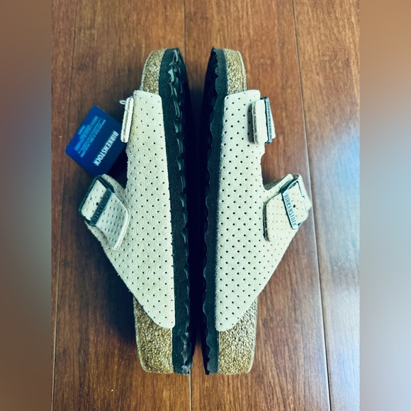 Birkenstock Men Arizona Pin Dot Slide Sandals in Beige Eu 42 US 9-9.5 - Picture 5 of 8